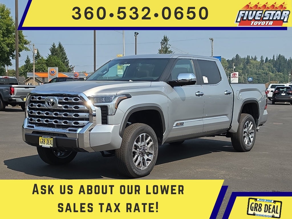 2026 Toyota Tundra 1794 Edition in Celestial Silver Metallic — front three-quarter view