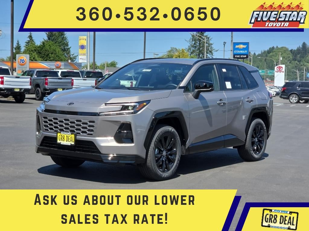2026 Toyota RAV4 SE in Meteor Shower — front three-quarter view