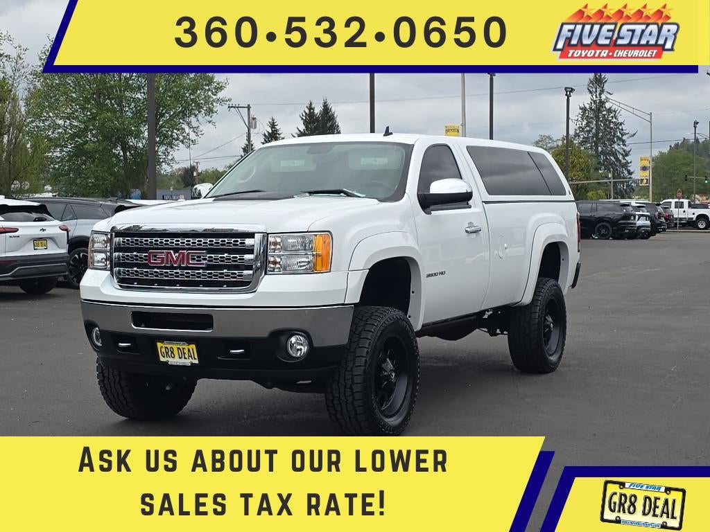 2014 GMC Sierra 3500 SLE in Gray — front three-quarter view