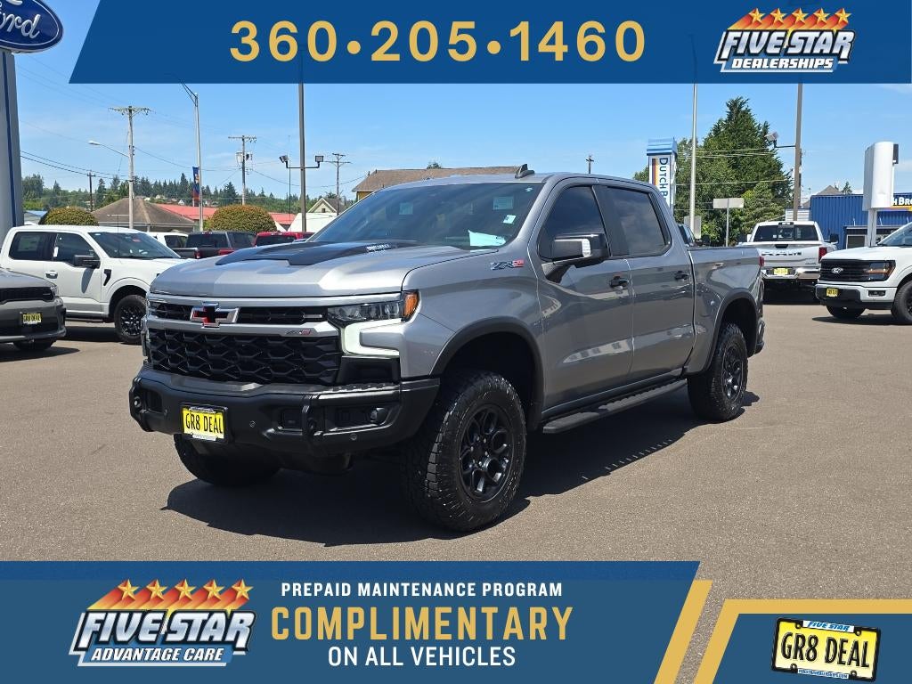 2024 Chevrolet Silverado 1500 ZR2 in Sterling Gray Metallic — front three-quarter view