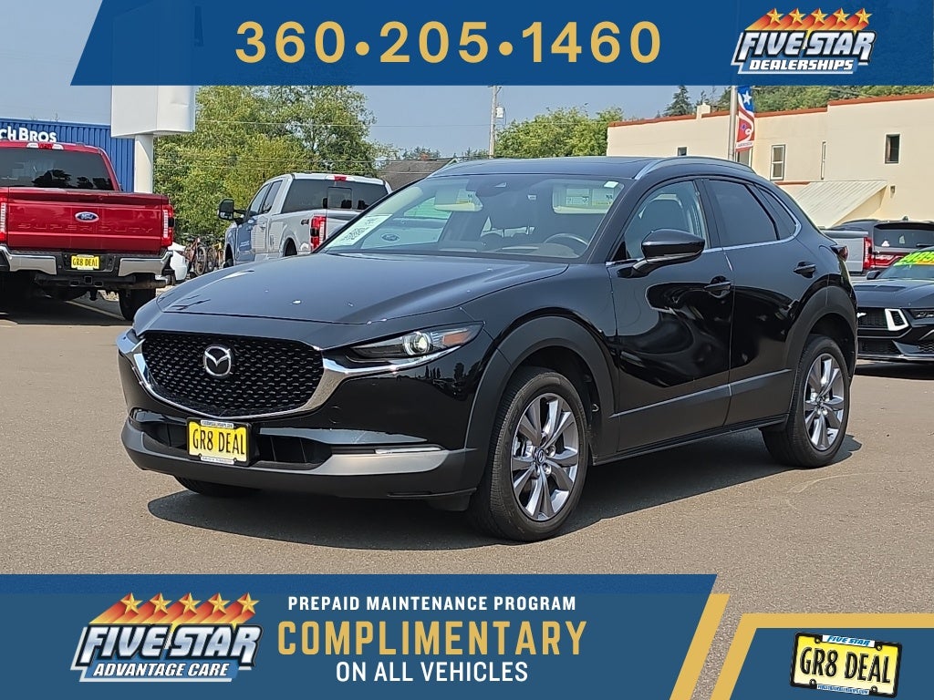 2023 Mazda Mazda CX-30 2.5 S Premium Package in Jet Black Mica — front three-quarter view