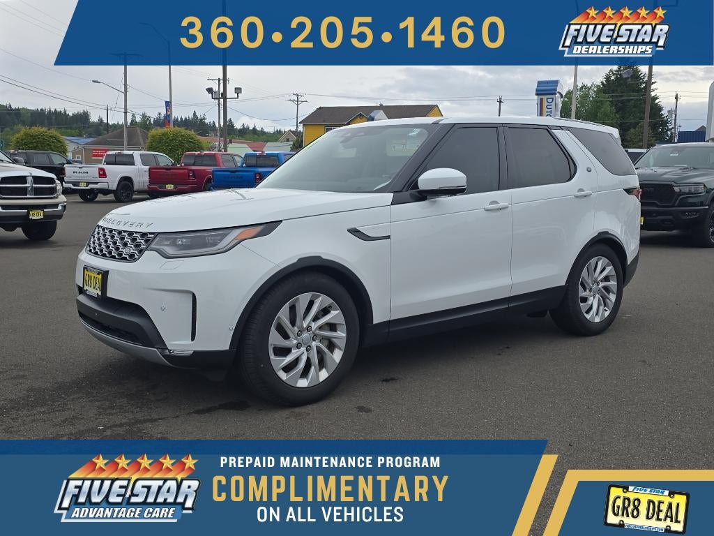 2025 Land Rover Discovery S in Fuji White — front three-quarter view